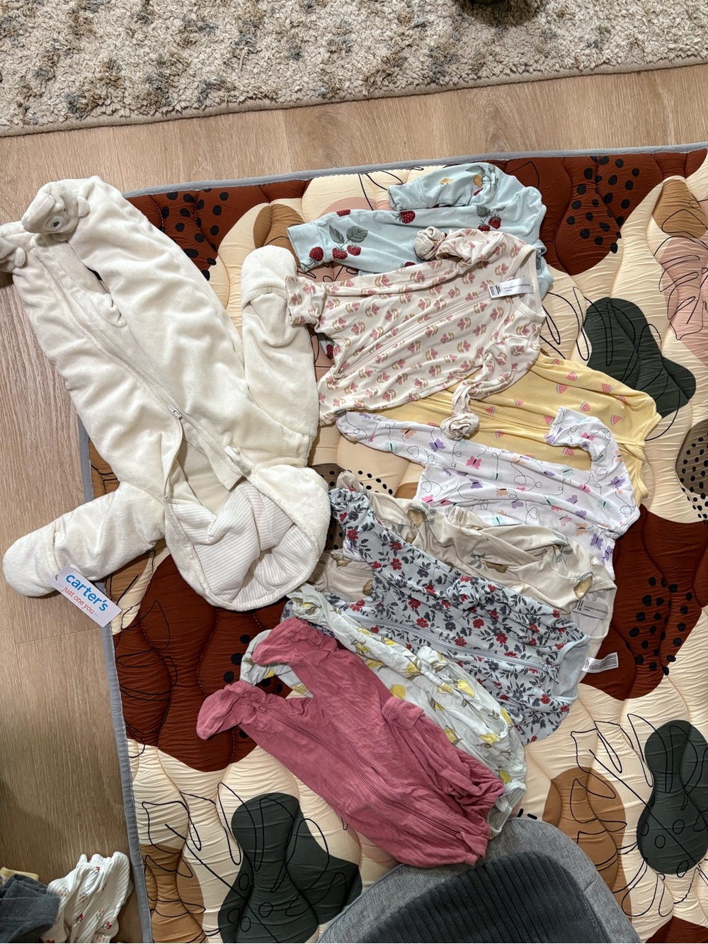 Carter's, modern moments footies and one piece’s newborn size. Some new